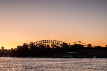 Obraz premium Bridge at sunrise