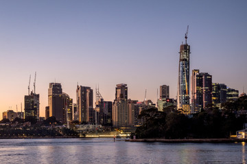 Obraz premium Sydney skyline at dawn