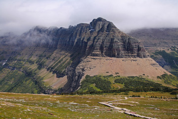 View from Logan Pass in Glacier National Park