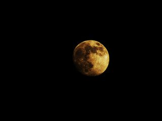 fotografia de la luna llena