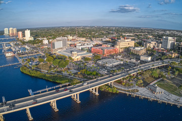 Aerial View of Downtown Fort Meyers, Florida