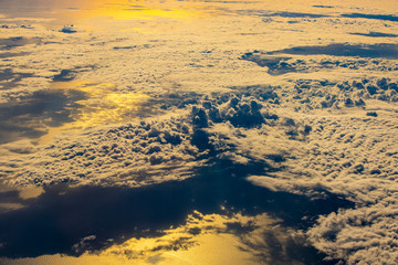 sunset above cloudscape