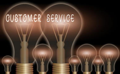 Conceptual hand writing showing Customer Service. Concept meaning process of ensuring client satisfaction with product