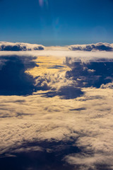 sunset in the sky above cloud