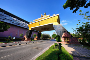 Khon Kaen City Gate a landmark of Mueang District, Khon Kaen, Thailand