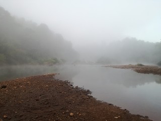 fog in the mountains