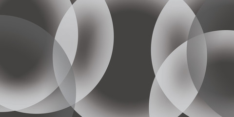 Abstract gray vector background with circle stripes