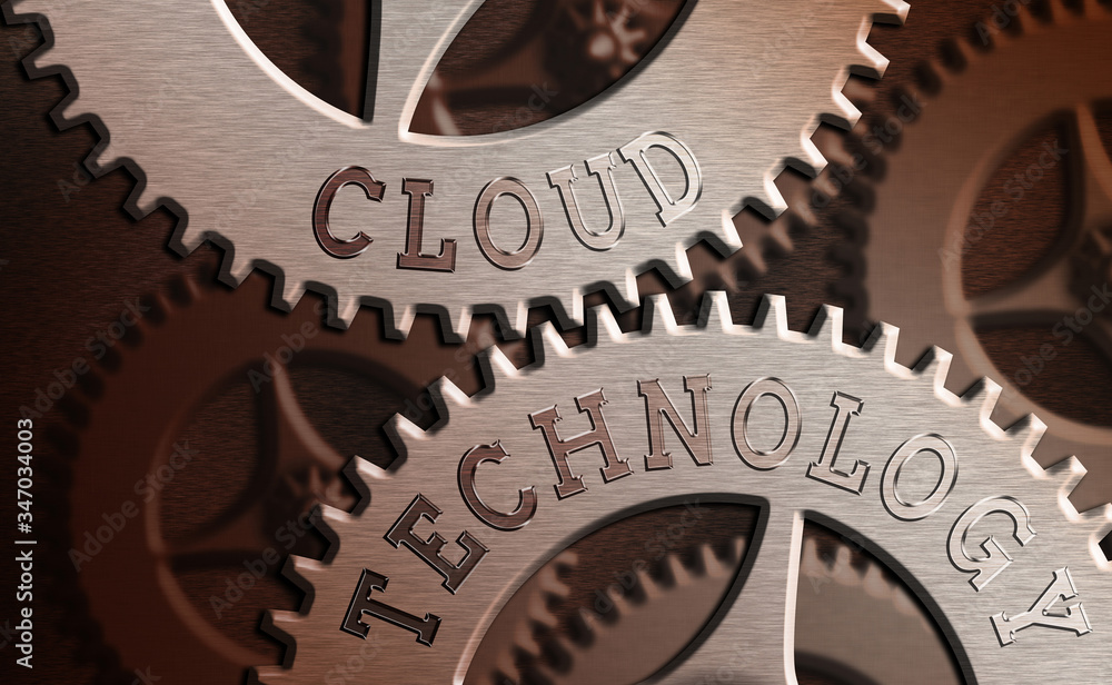 Poster conceptual hand writing showing cloud technology. concept meaning storing and accessing data and pro
