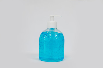 Obraz na płótnie Canvas blue bottle with water