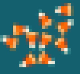 abstract background with squares