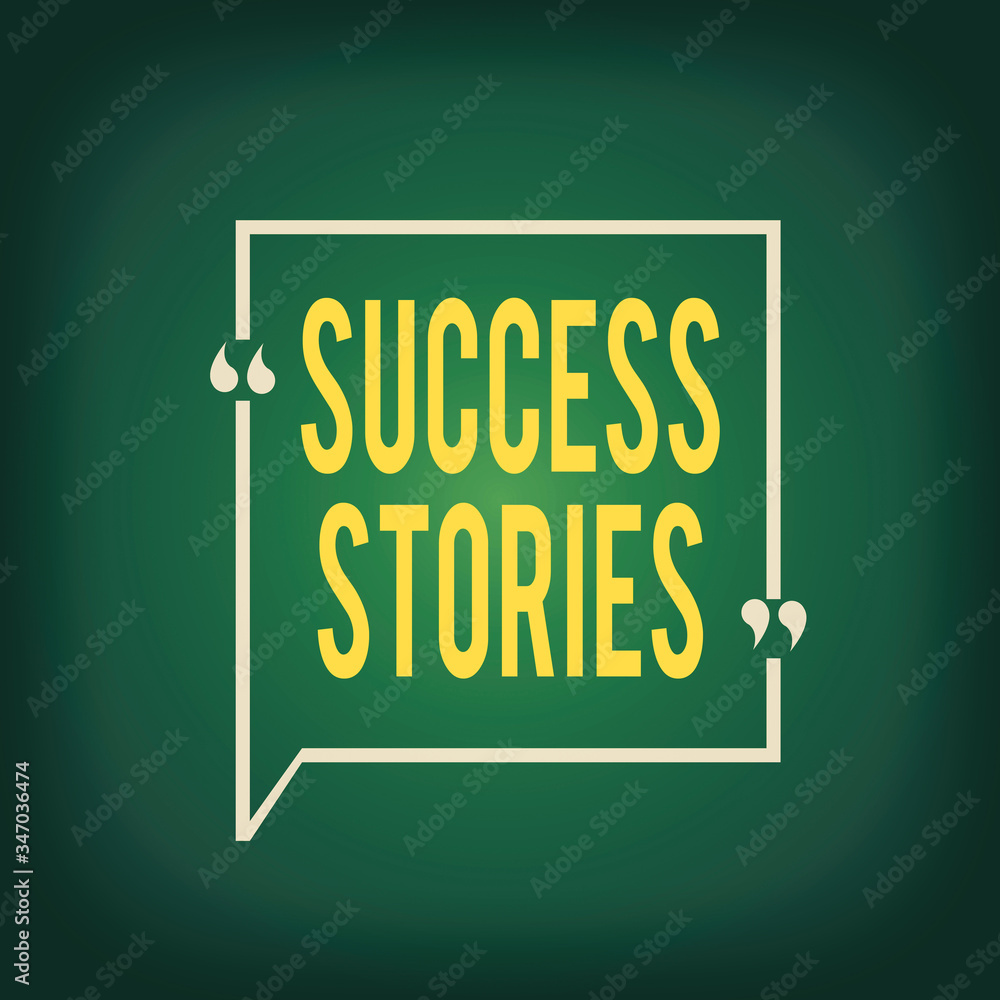 Poster text sign showing success stories. business photo showcasing life of rule models from how he started