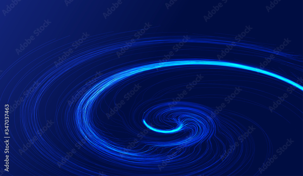 Poster spiral abstract graphic texture background constructed of glowing lines.