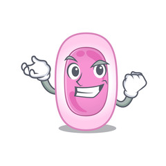 A dazzling bordetela pertussis mascot design concept with happy face