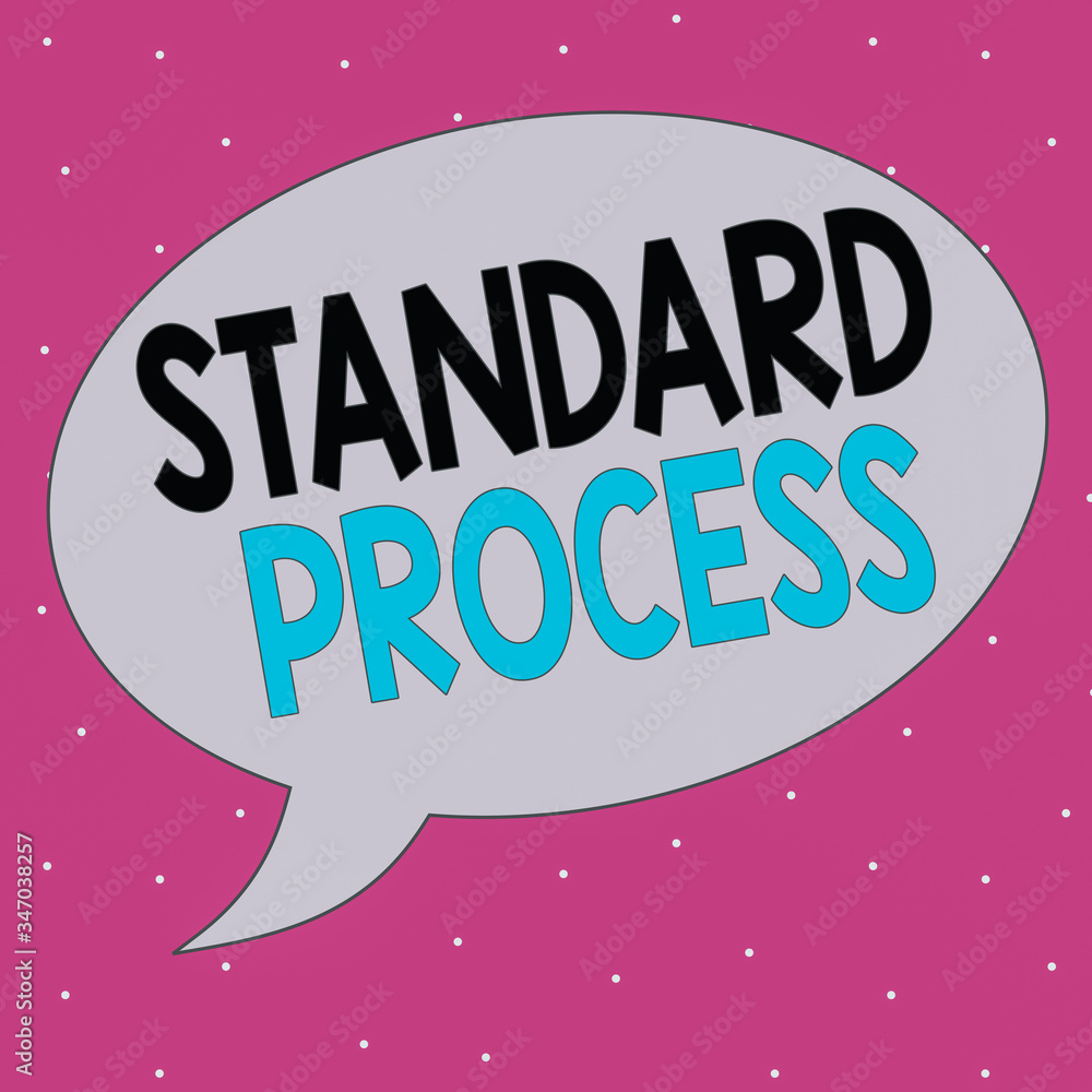 Poster handwriting text writing standard process. conceptual photo rules made to be matched with final prod