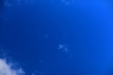 Fototapeta na wymiar 파란 하늘과 흰 구름