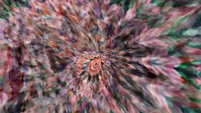 Slow Motion Dreamlike Psychedelic Blur footage background of motion surface of trendy colorful original Abstraction Art pattern flow. Moving Seamless loop psychotherapy.