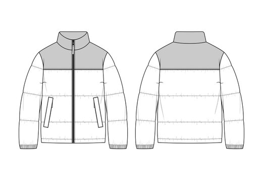 Puffer jacket cheap pattern
