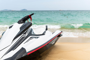 jet ski on the beach