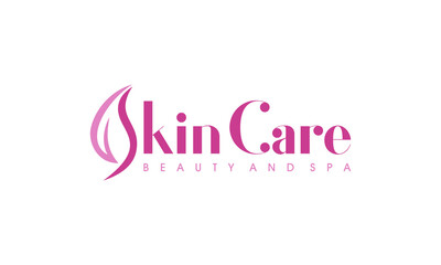 Fototapeta na wymiar Beauty skin care logo design vector 