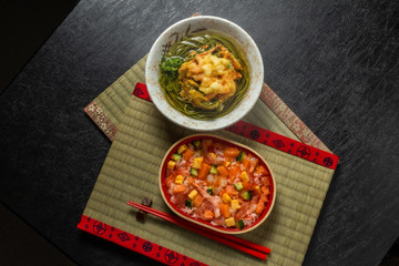 新そば Newly made raw soba Japanese foods