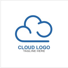 Cloud logo template Design