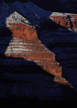 Sunrise detail from Mohave Point, Grand Canyon National Park, Arizona
