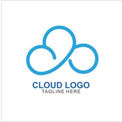Cloud logo template Design