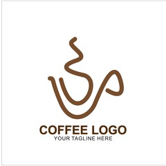 Coffee logo design with modern concept