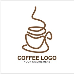 Coffee logo design with modern concept