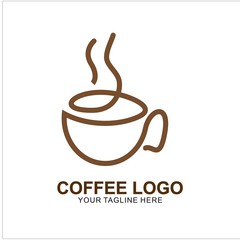 Obraz na płótnie Canvas Coffee logo design with modern concept