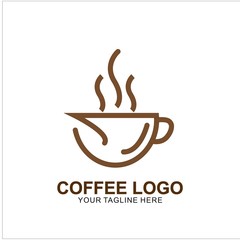 Coffee logo design with modern concept