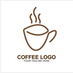 Coffee logo design with modern concept