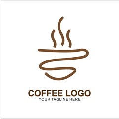 Coffee logo design with modern concept
