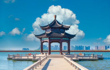 Jinji Lake scenic spot, Suzhou City, Jiangsu Province, China