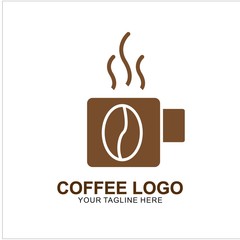 Coffee logo design with modern concept