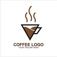 Coffee logo design with modern concept