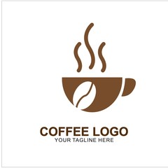 Obraz na płótnie Canvas Coffee logo design with modern concept