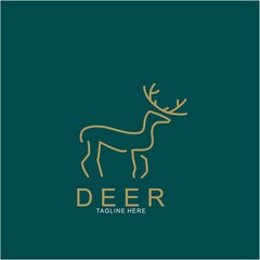 Deer logo design with modern concept