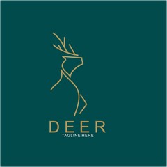 Deer logo design with modern concept