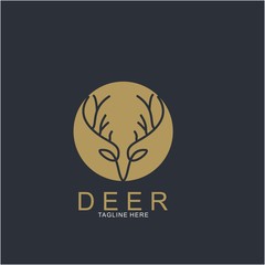 Deer logo design with modern concept