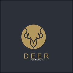 Deer logo design with modern concept