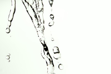 Colorless water as background
