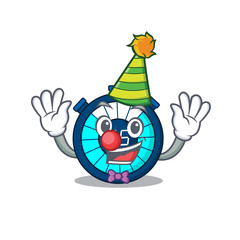 cartoon character design concept of cute clown hourglass