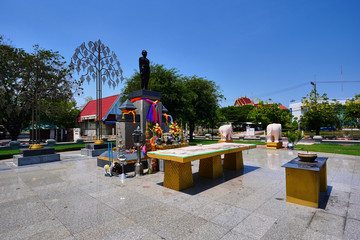 Phra Nakhon Si Borirak Monument the first governor of Khon Kaen City, Thailand