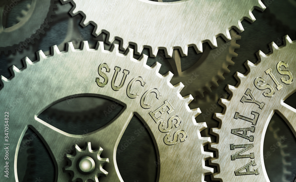 Poster conceptual hand writing showing success analysis. concept meaning creating graph to determine increa