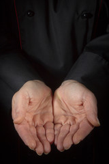 Female cupped hands