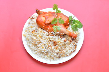 Grilled Chicken, Mandi rice, cooked rice, Manthi,  white rice