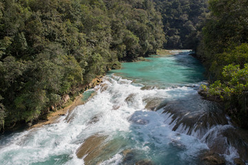 waterfall in the mountains