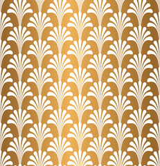 Gold Geometric Art Deco Pattern Background
