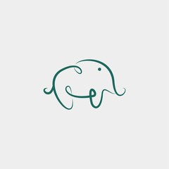 Elephant Logo Design with modern concept